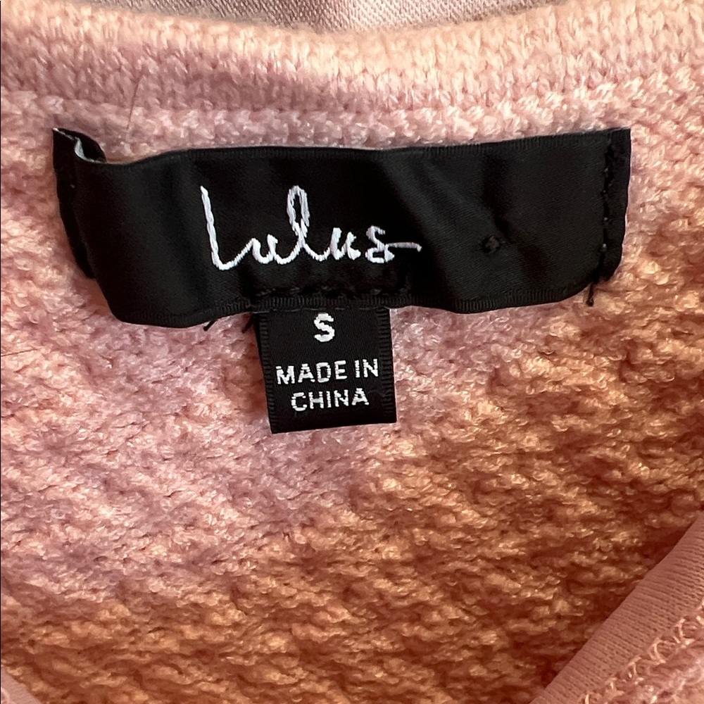 Cuddly Element Light Pink Cable Knit Off-the-Shoulder Midi Dress - Picture 5 of 5